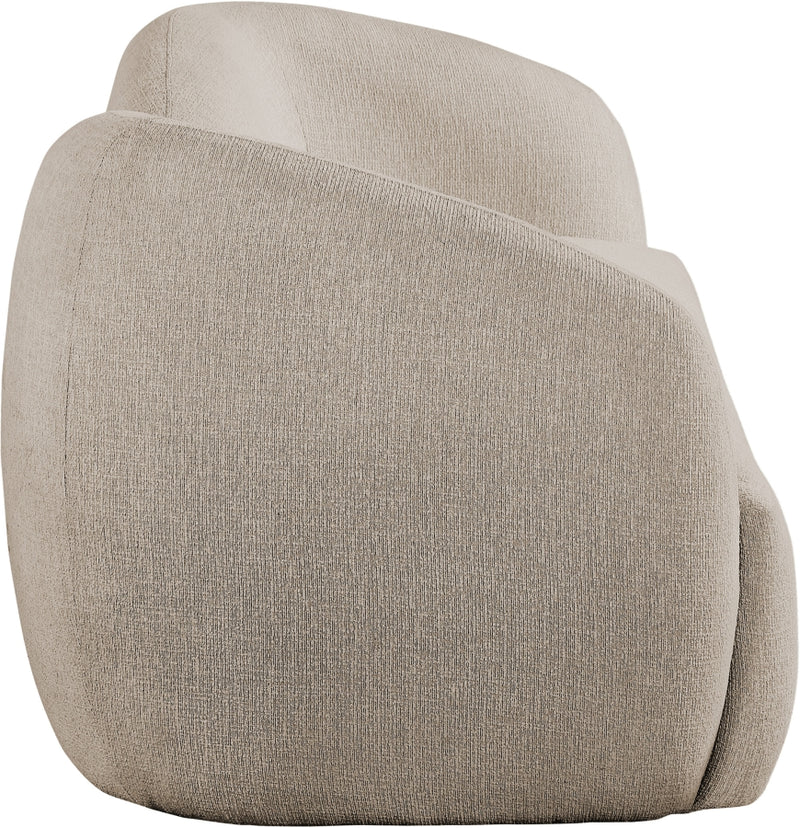 Elowen 91" Fabric Upholstered Sofa in Beige - 107Beige-S