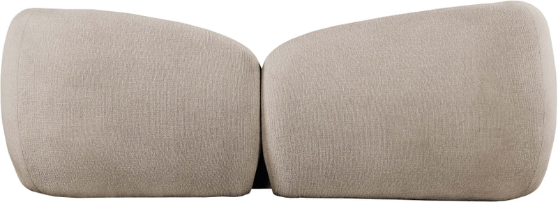 Elowen 91" Fabric Upholstered Sofa in Beige - 107Beige-S