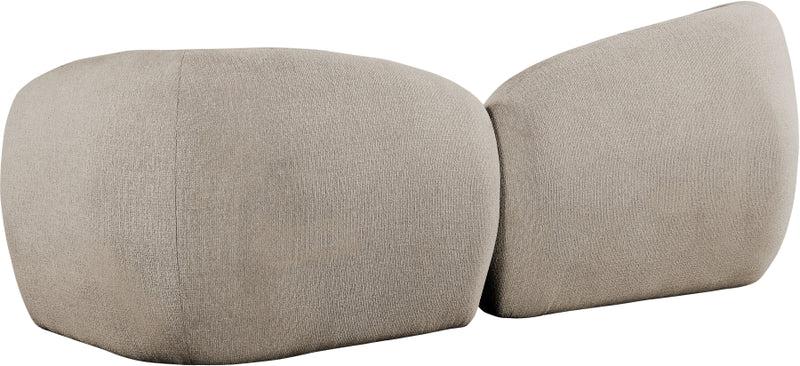 Elowen 91" Fabric Upholstered Sofa in Beige - 107Beige-S