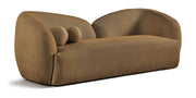 Elowen 91" Fabric Upholstered Sofa in Brown - 107Brown-S