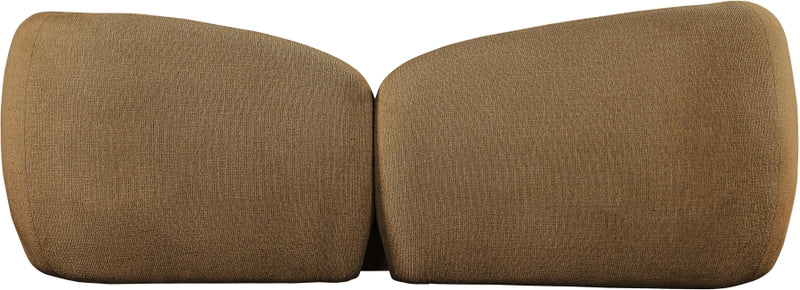 Elowen 91" Fabric Upholstered Sofa in Brown - 107Brown-S