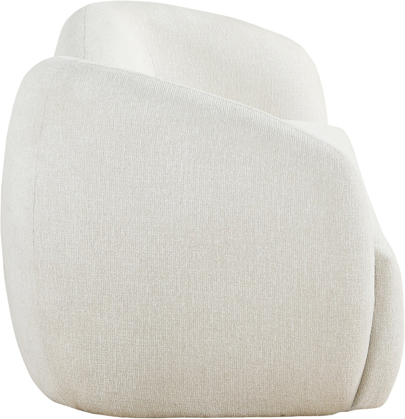Elowen 91" Fabric Upholstered Sofa in Cream - 107Cream-S