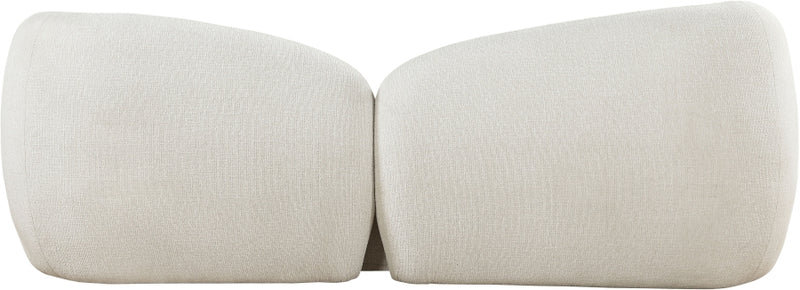 Elowen 91" Fabric Upholstered Sofa in Cream - 107Cream-S