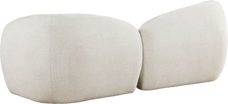 Elowen 91" Fabric Upholstered Sofa in Cream - 107Cream-S