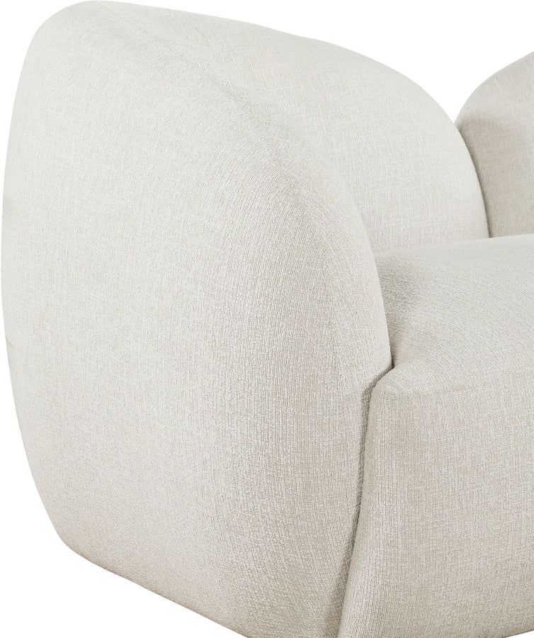 Elowen 91" Fabric Upholstered Sofa in Cream - 107Cream-S