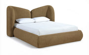 Elowen Chenille Fabric Upholstered Full Bed in Brown - ElowenBrown-F