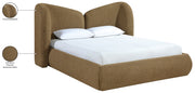 Elowen Chenille Fabric Upholstered Full Bed in Brown - ElowenBrown-F