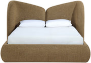 Elowen Chenille Fabric Upholstered Full Bed in Brown - ElowenBrown-F