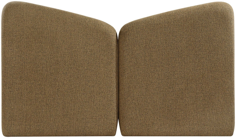 Elowen Chenille Fabric Upholstered Full Bed in Brown - ElowenBrown-F