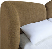 Elowen Chenille Fabric Upholstered Full Bed in Brown - ElowenBrown-F