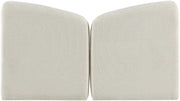 Elowen Chenille Fabric Upholstered Full Bed in Cream - ElowenCream-F