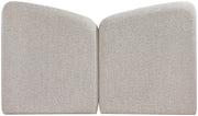 Elowen Chenille Fabric Upholstered Queen Bed in Beige - ElowenBeige-Q