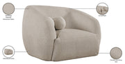 Elowen Fabric Upholstered Chair in Beige - 107Beige-C