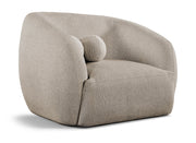 Elowen Fabric Upholstered Chair in Beige - 107Beige-C