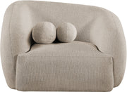 Elowen Fabric Upholstered Chair in Beige - 107Beige-C