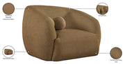 Elowen Fabric Upholstered Chair in Brown - 107Brown-C