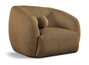 Elowen Fabric Upholstered Chair in Brown - 107Brown-C