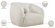 Elowen Fabric Upholstered Chair in Cream - 107Cream-C