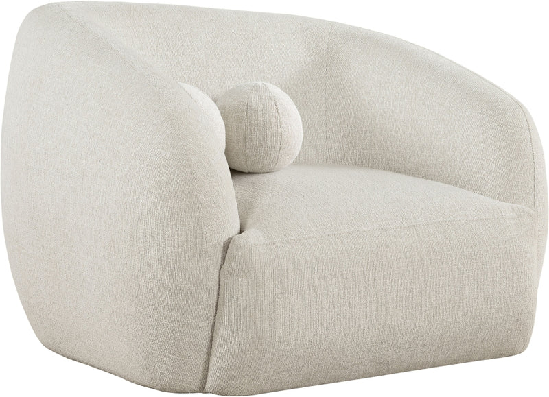 Elowen Fabric Upholstered Chair in Cream - 107Cream-C