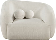 Elowen Fabric Upholstered Chair in Cream - 107Cream-C