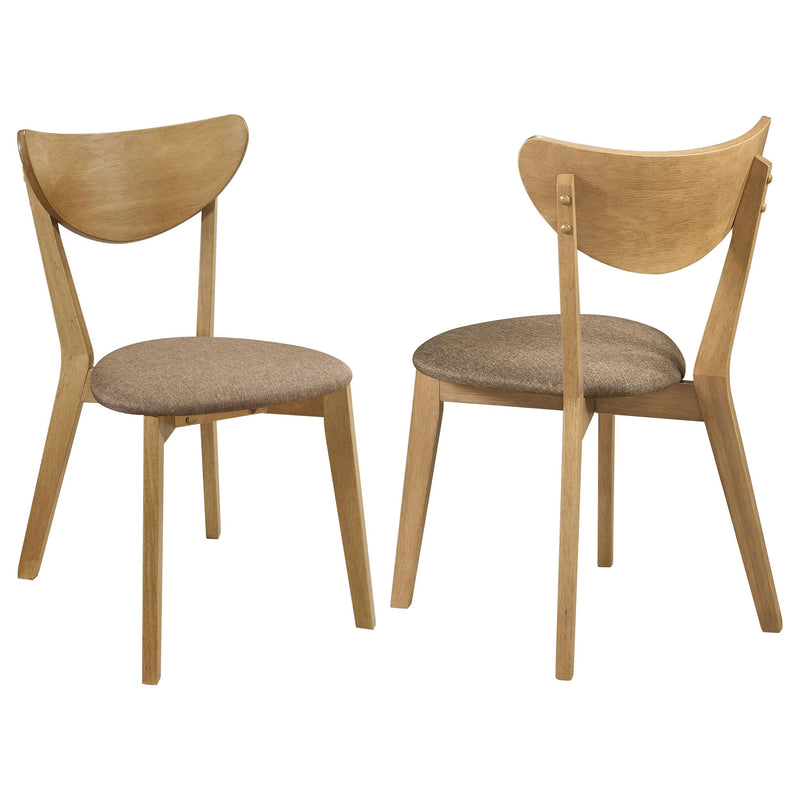 Elowen Wood Dining Side Chair Light Walnut (Set of 2) - 108442