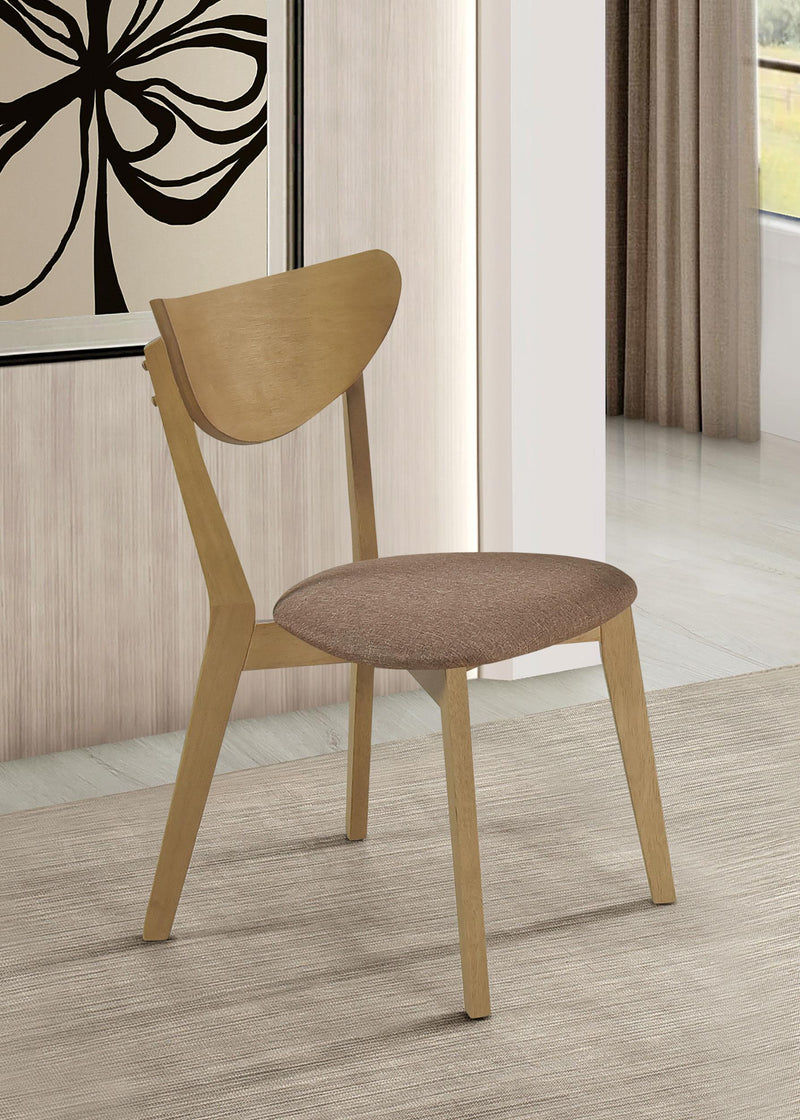 Elowen Wood Dining Side Chair Light Walnut (Set of 2) - 108442