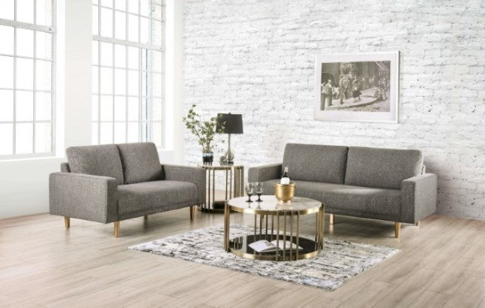 Elverum Charcoal Gray Loveseat - FM61000GY-LV