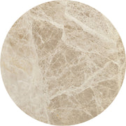 Elvira Genuine Marble And Mango Wood End Table in Beige Brown - 77020Beige-ET