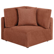 Elysia 5-piece Fabric Upholstered Modular Sectional Sofa Coral - 551891-SETA