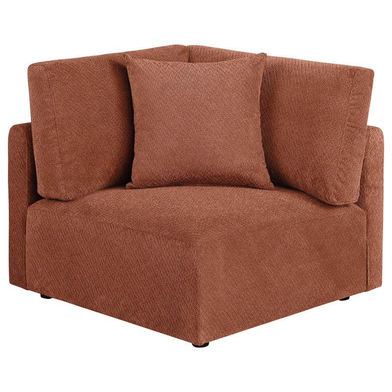 Elysia 5-piece Fabric Upholstered Modular Sectional Sofa Coral - 551891-SETA