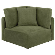 Elysia 6-piece Fabric Upholstered Modular Sectional Sofa Green - 551895-SET