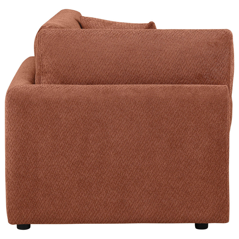 Elysia Fabric Upholstered Modular Corner Chair Coral - 551892