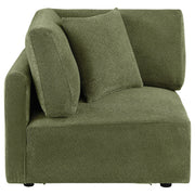 Elysia Fabric Upholstered Modular Corner Chair Green - 551896