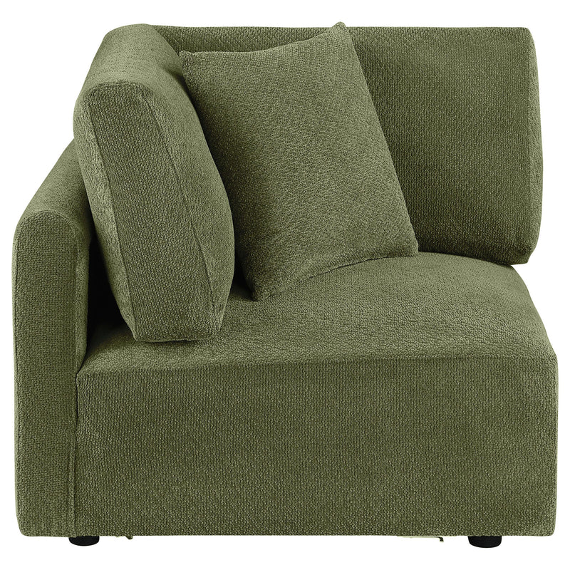 Elysia Fabric Upholstered Modular Corner Chair Green - 551896