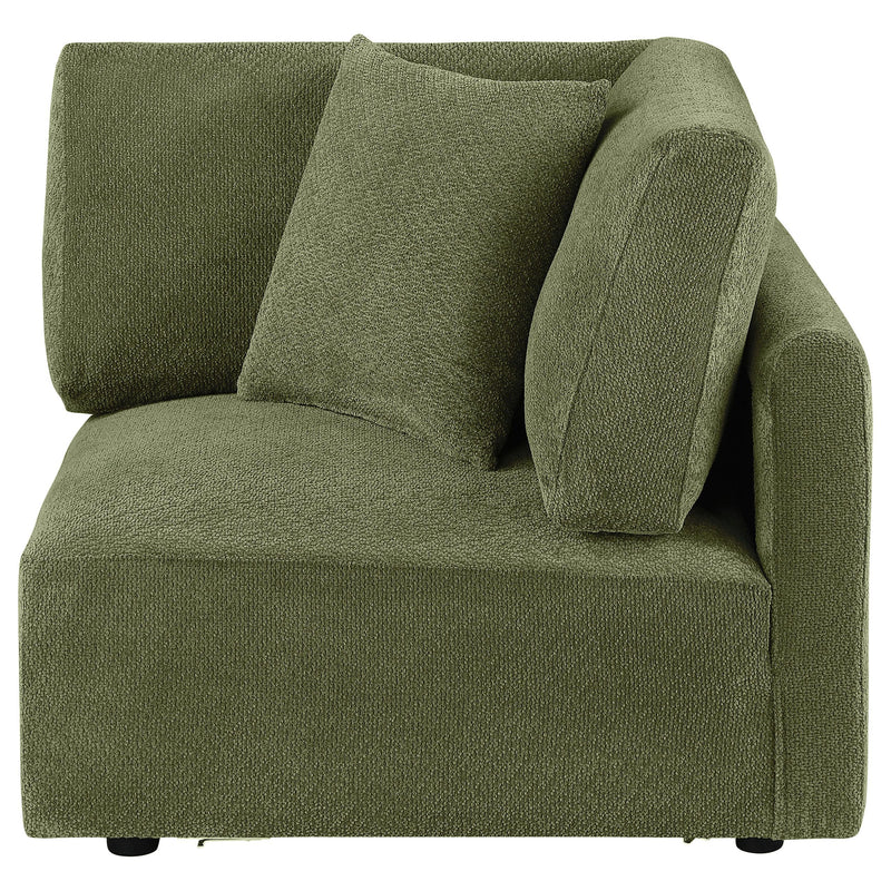 Elysia Fabric Upholstered Modular Corner Chair Green - 551896