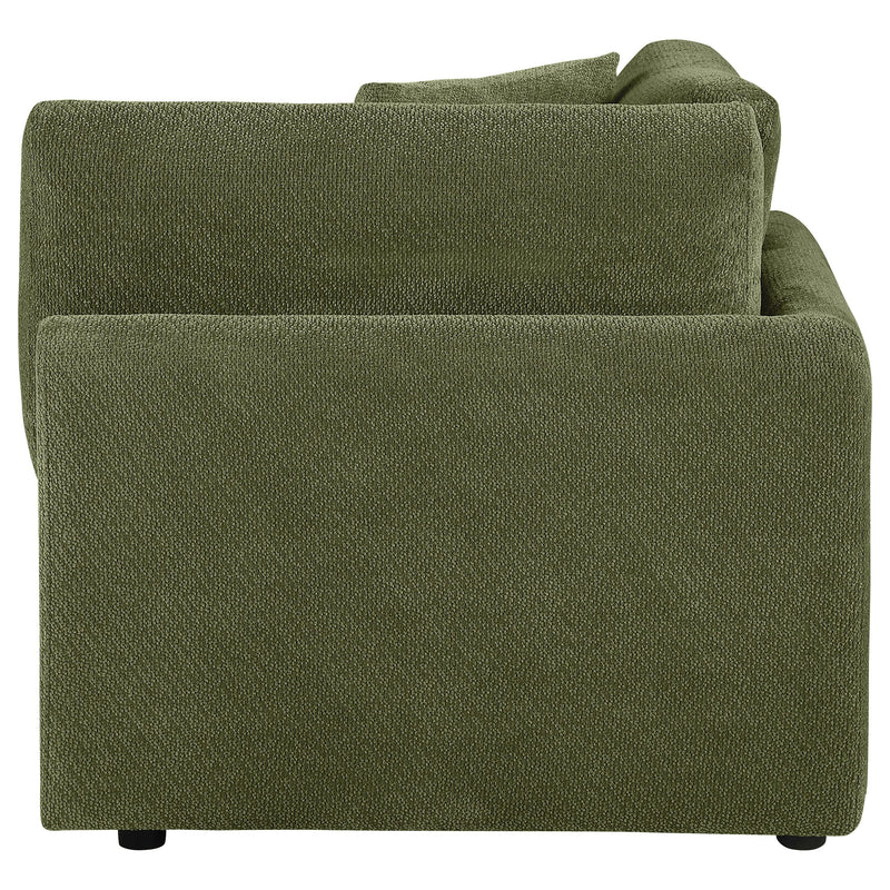 Elysia Fabric Upholstered Modular Corner Chair Green - 551896