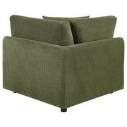 Elysia Fabric Upholstered Modular Corner Chair Green - 551896
