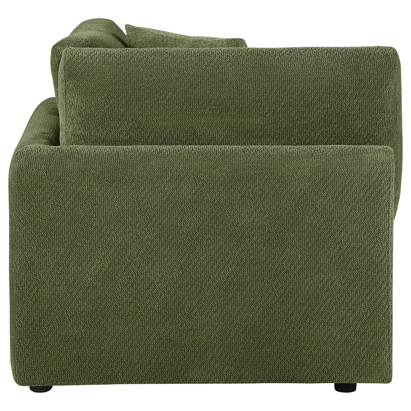 Elysia Fabric Upholstered Modular Corner Chair Green - 551896