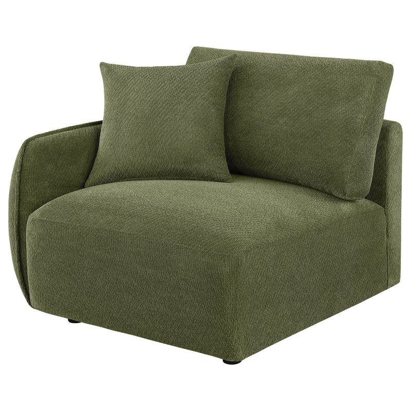 Elysia Fabric Upholstered Modular LAF Chair Green - 551898LAF