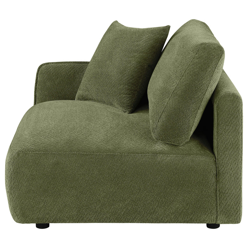 Elysia Fabric Upholstered Modular LAF Chair Green - 551898LAF