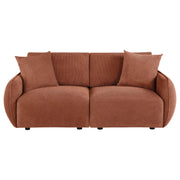 Elysia Fabric Upholstered Modular Lounge Loveseat Coral - 551891-LOVE