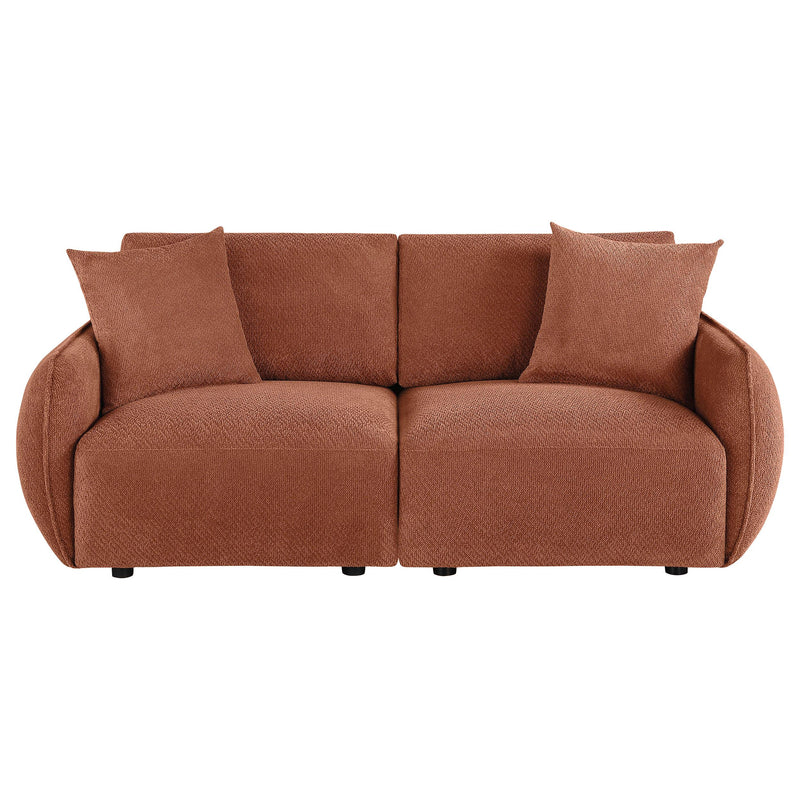 Elysia Fabric Upholstered Modular Lounge Loveseat Coral - 551891-LOVE