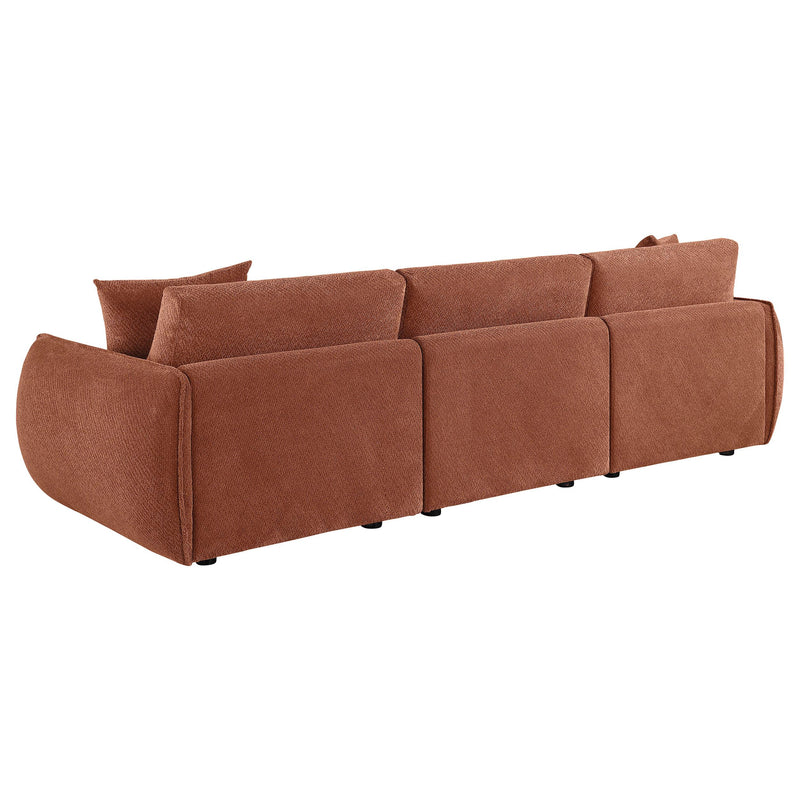 Elysia Fabric Upholstered Modular Lounge Sofa Coral - 551891-SOFA