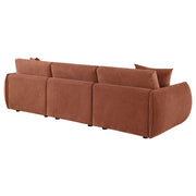 Elysia Fabric Upholstered Modular Lounge Sofa Coral - 551891-SOFA