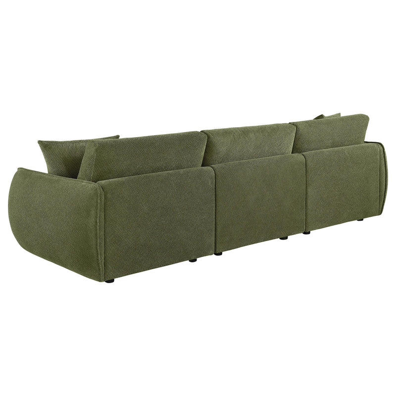 Elysia Fabric Upholstered Modular Lounge Sofa Green - 551895-SOFA