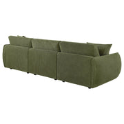 Elysia Fabric Upholstered Modular Lounge Sofa Green - 551895-SOFA
