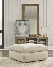 Elyza Linen 3-Piece Sectional with Ottoman from Ashley - Luna Furniture