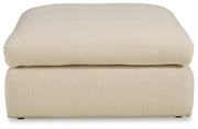 Elyza Linen 3-Piece Sectional with Ottoman from Ashley - Luna Furniture