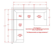 Elyza Linen 2 - Piece LAF Chaise Sectional - Gate FurnitureSectional