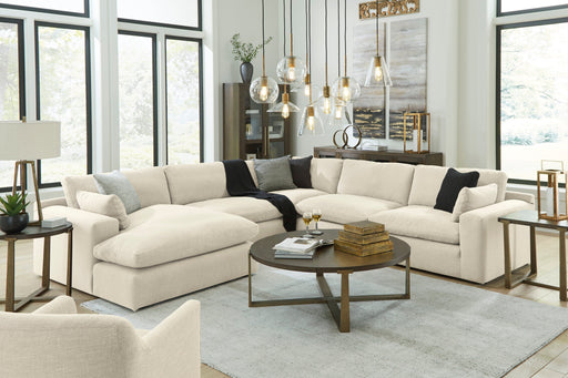 Elyza Linen 5 - Piece LAF Chaise Sectional - Gate FurnitureSectional